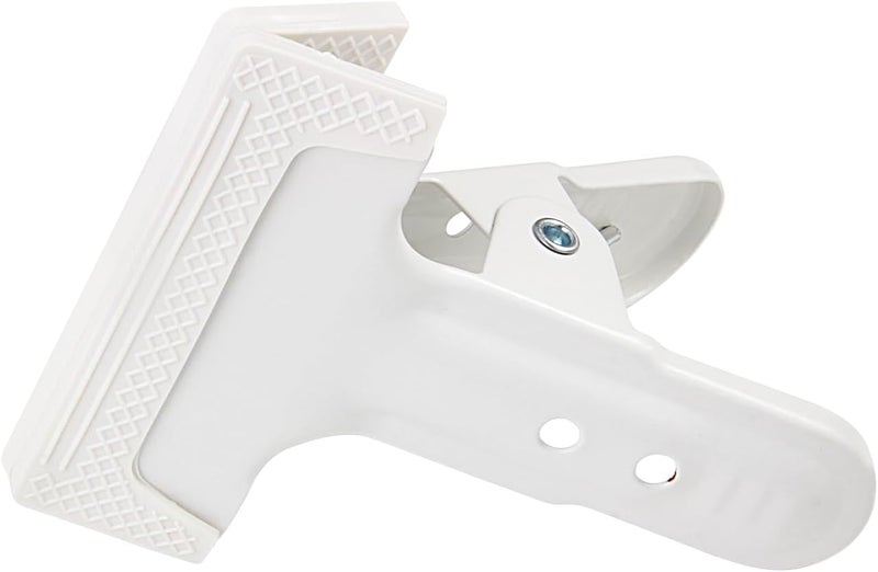 YRMJ 2 Pack 4-1/4" Heavy Duty Spring Clamps Clips, White Metal Rubber Hinge Clip File Clamps for Photography Background Stands, Home Improvement Projects (2.17" Opening) - Image 5